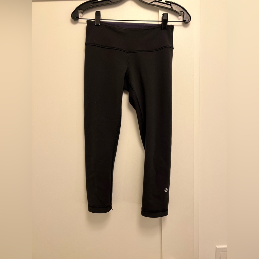 Lululemon Reversible Wunder Under Crop Sz 4